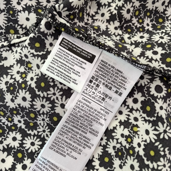 NWT Levi’s Floral Women’s Embry Tie Size Small - Picture 5 of 5